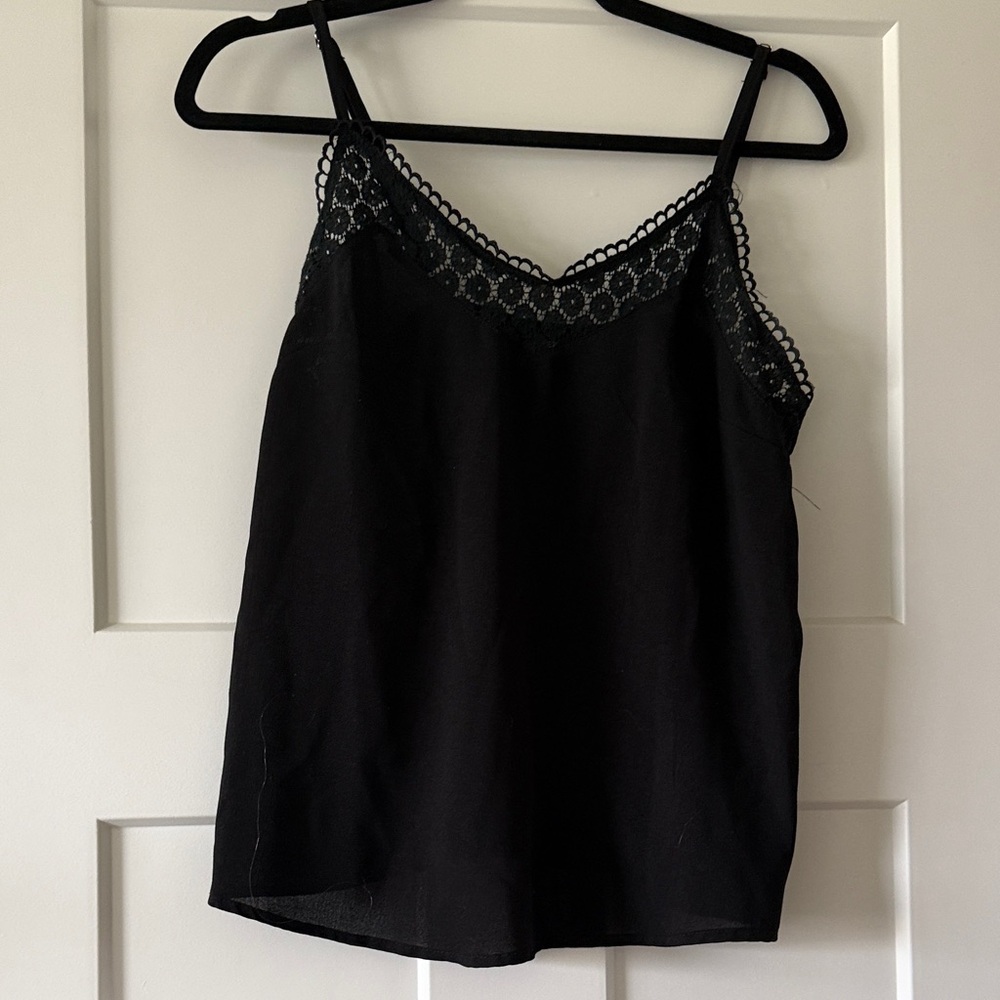 SHEIN Black Lace Detail Camisole